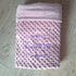 EDITION LIMITÉ: Couverture interrieur Vieux rose, doublé en minky doux personnalisé, brodée prénom et/ou ornement